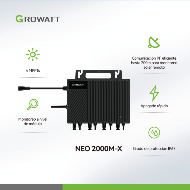 Microinversor eléctrico 2.0kW 220V