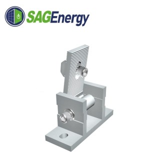 Soporte frontal para rieles ajustable (15/30º)