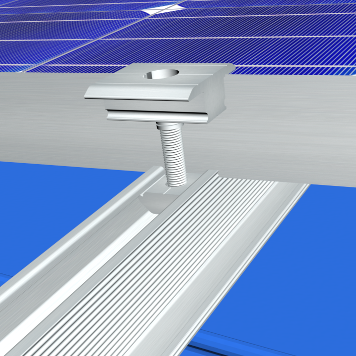 Abrazadera intermedia ajustable
