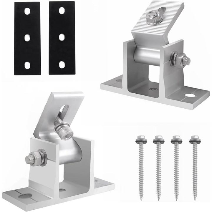 Soporte frontal para rieles ajustable (15/30º)